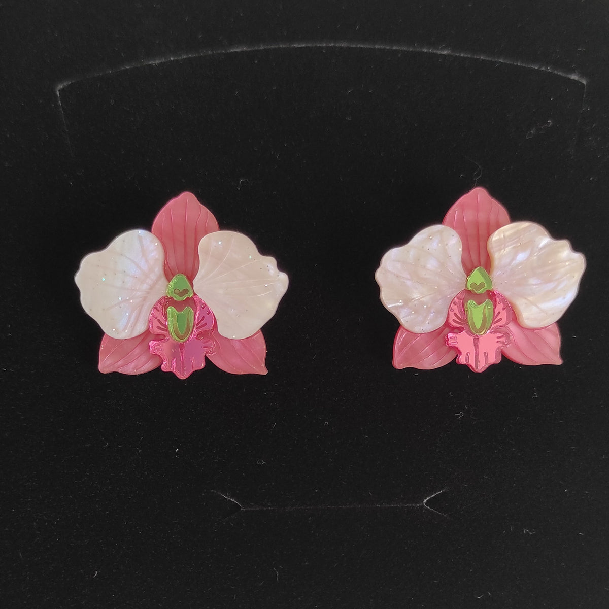 Orquídeas Rosa Pequeñas pegadas