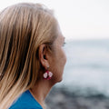 Pendientes Orquídeas Rosa Pequeñas colgantes
