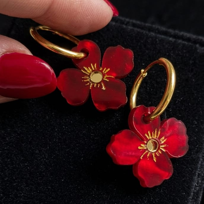 Flor roja Camila