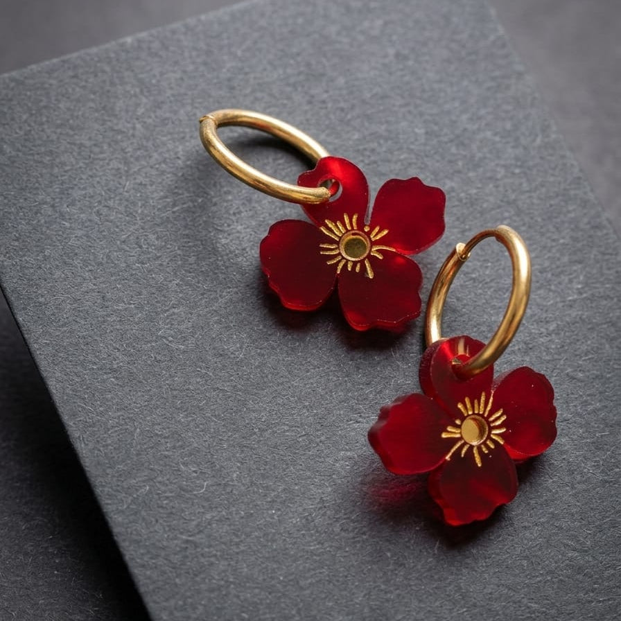 Flor roja Camila